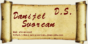 Danijel Svorcan vizit kartica
